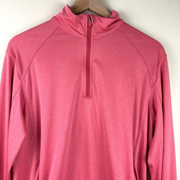 Vineyard Vines Men's Cationic Heather 1/4 Zip Size Medium in Jetty Red - Picture 4 of 10